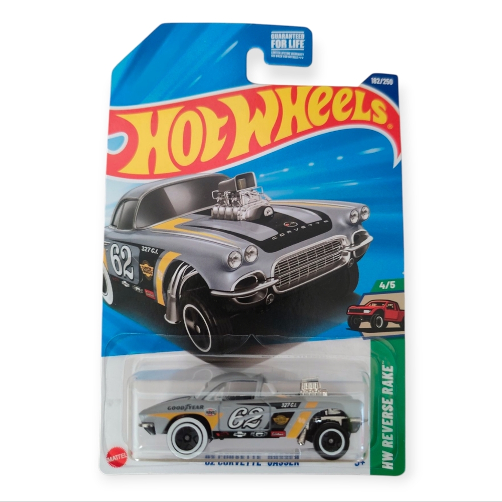 Hot Wheels 2025 J Case Super Treasure Hunt '62 Corvette Gasser